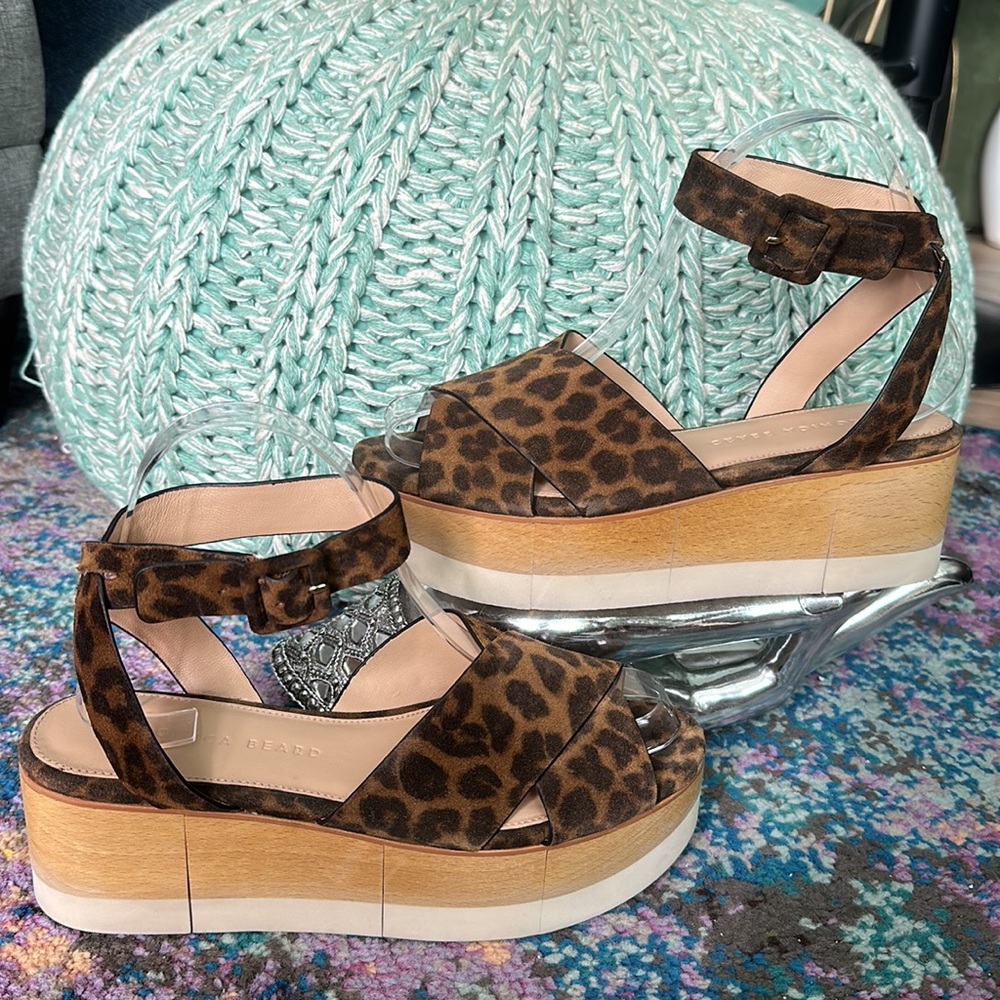 🐆Veronica Beard Wynie Platform Sandals🐆 - Picture 2 of 14